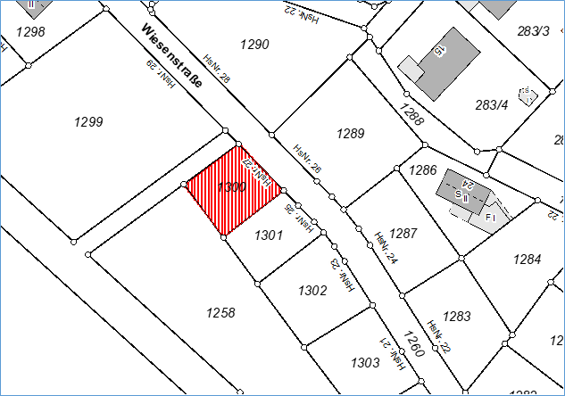 Fl.Nr. 1300 Gemarkung Winden am Aign Lageplan